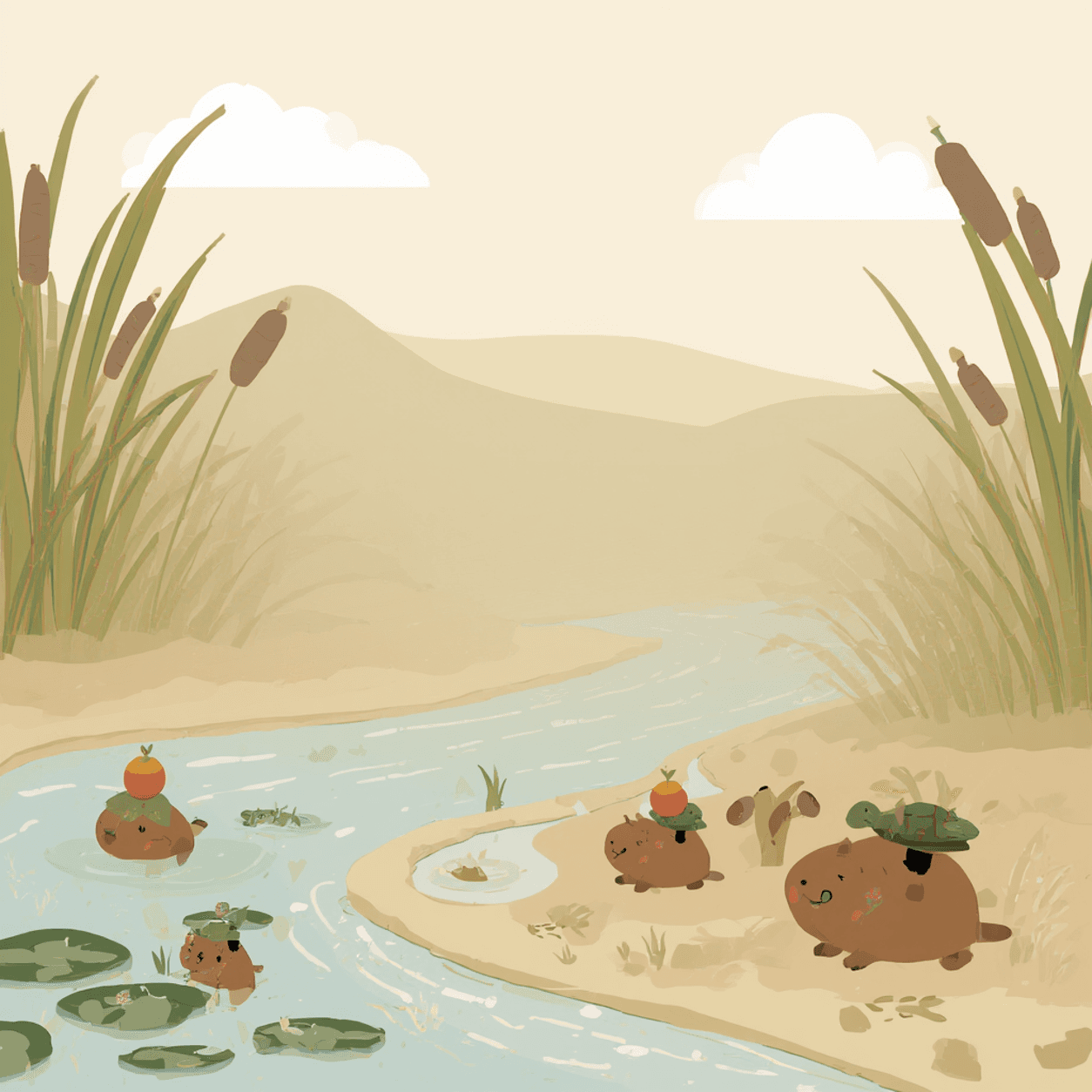 Baner kolekcji Kapibara — Fokimono